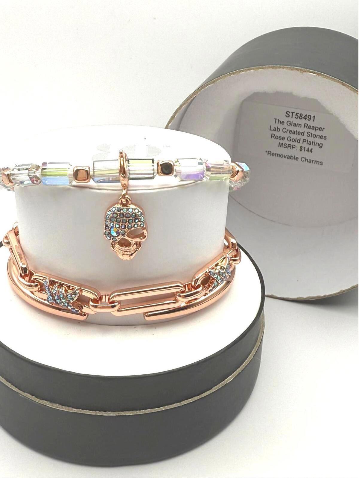Bomb Party Halloween Rose Gold The Glam Reaper Sugar Skull Stack 45$